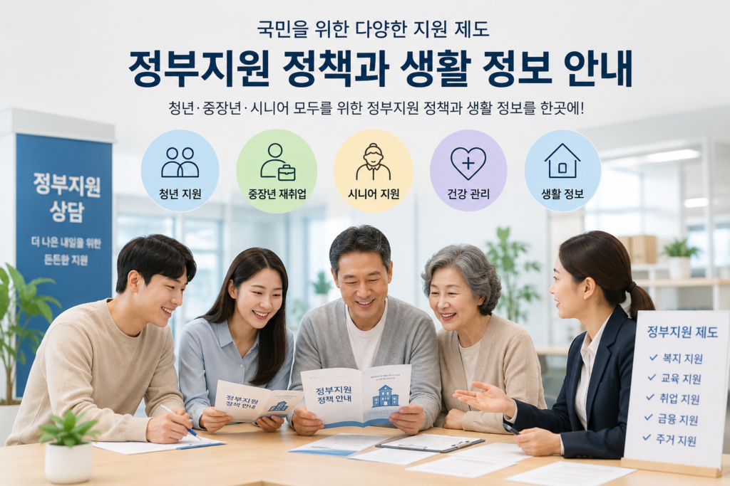 정부지원 정책과 생활 정보 안내